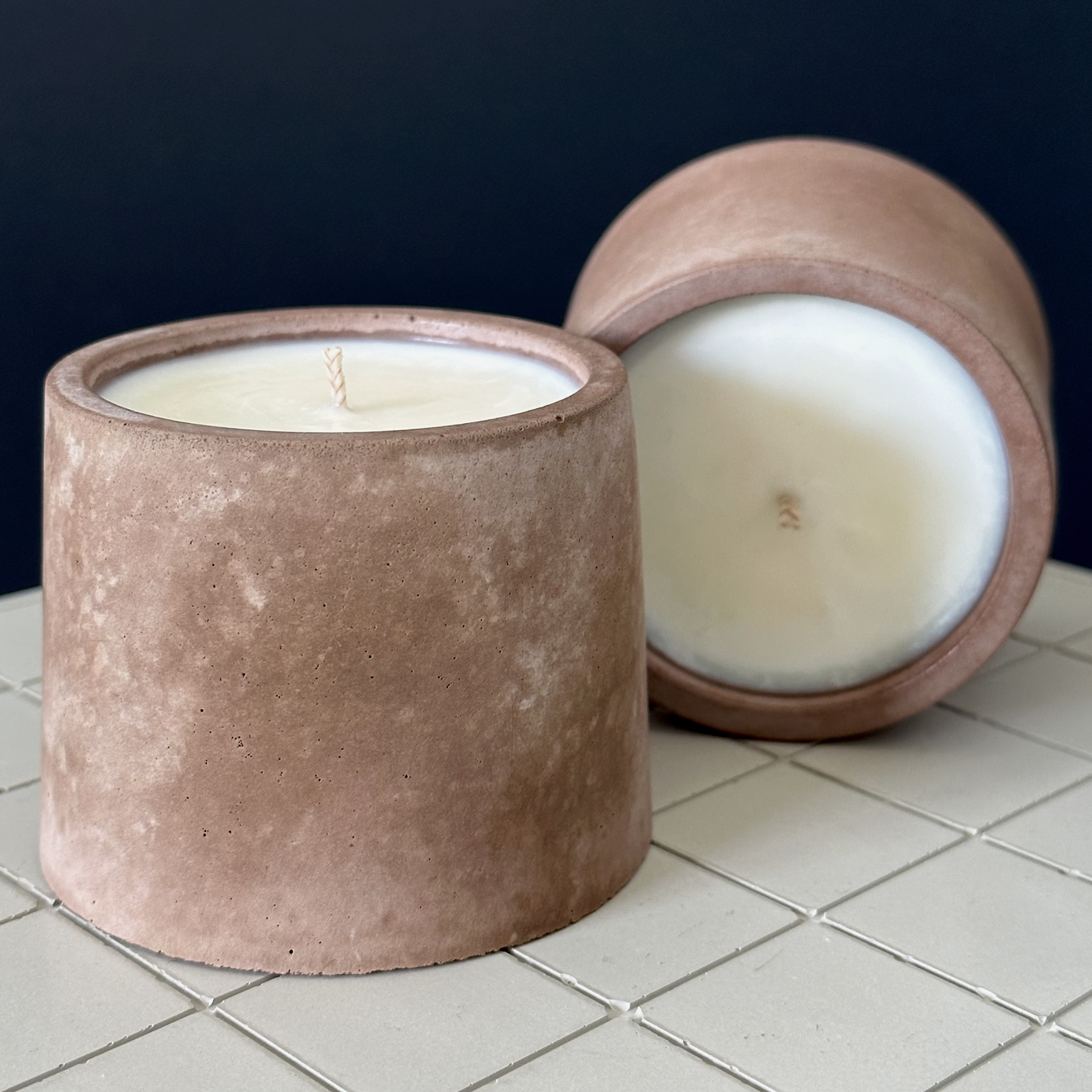 Lemon Sorbet | concrete candle