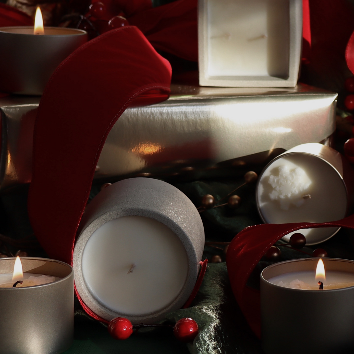 Fireside | concrete candle
