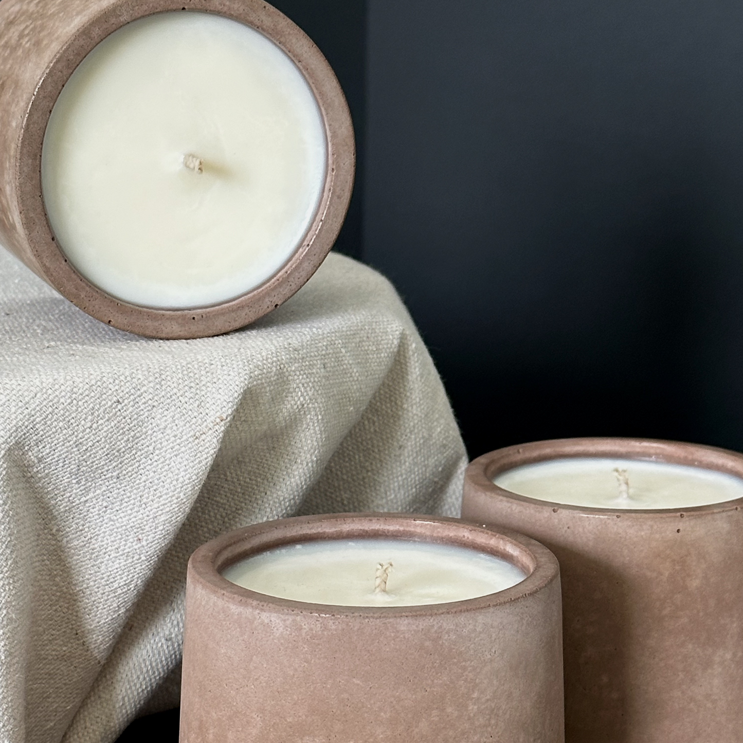 Lemon Sorbet | concrete candle