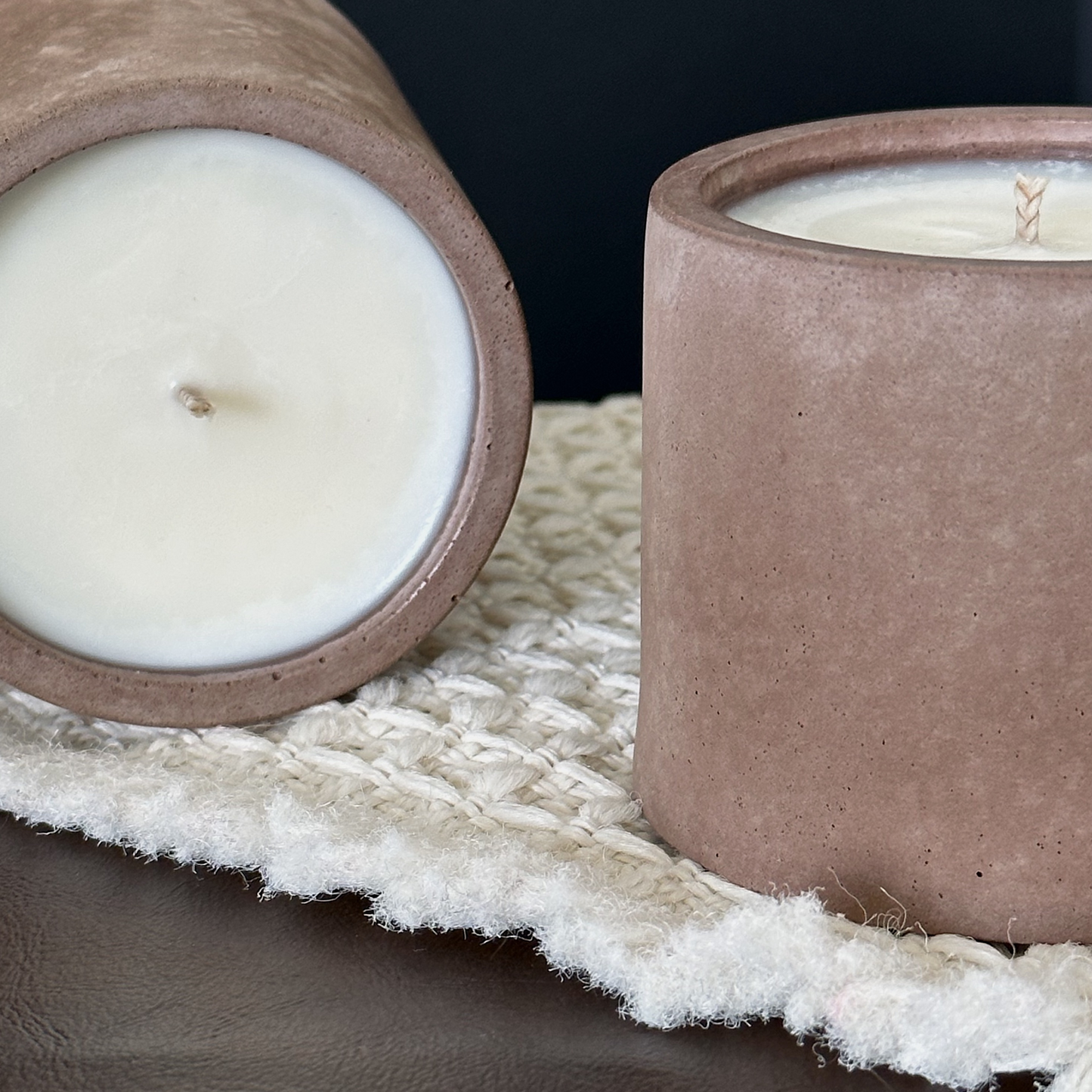 Lemon Sorbet | concrete candle