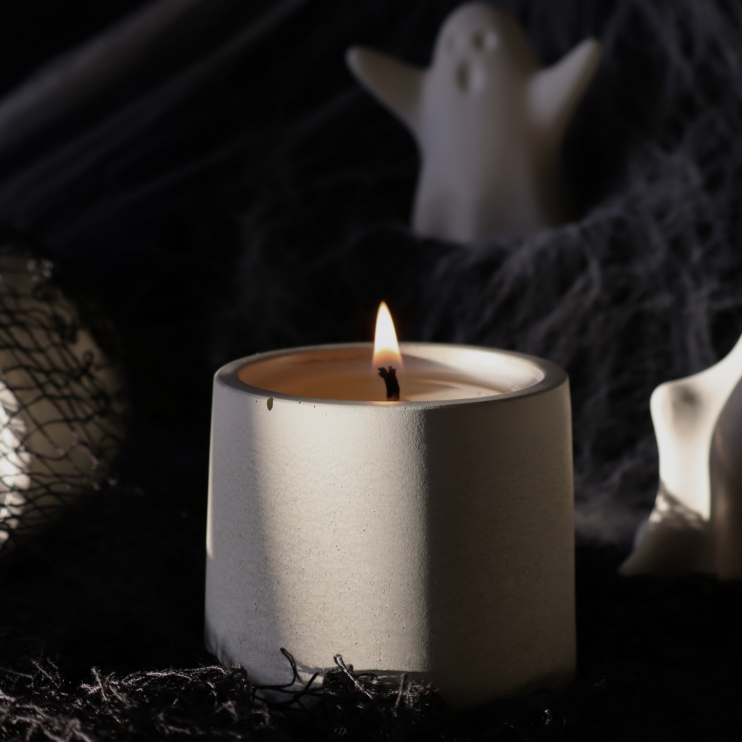 Goblin Bite | glow-in-the-dark concrete candle