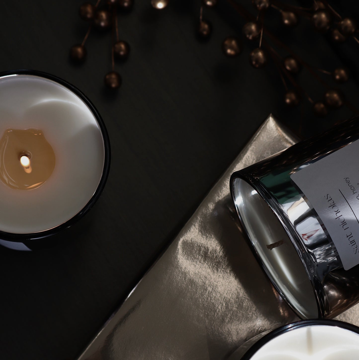 Chateau | metallic glass candle