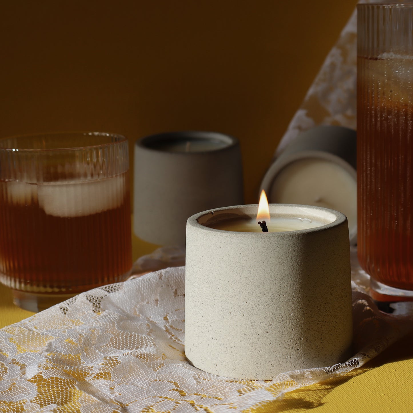 Lemon Grove | concrete candle