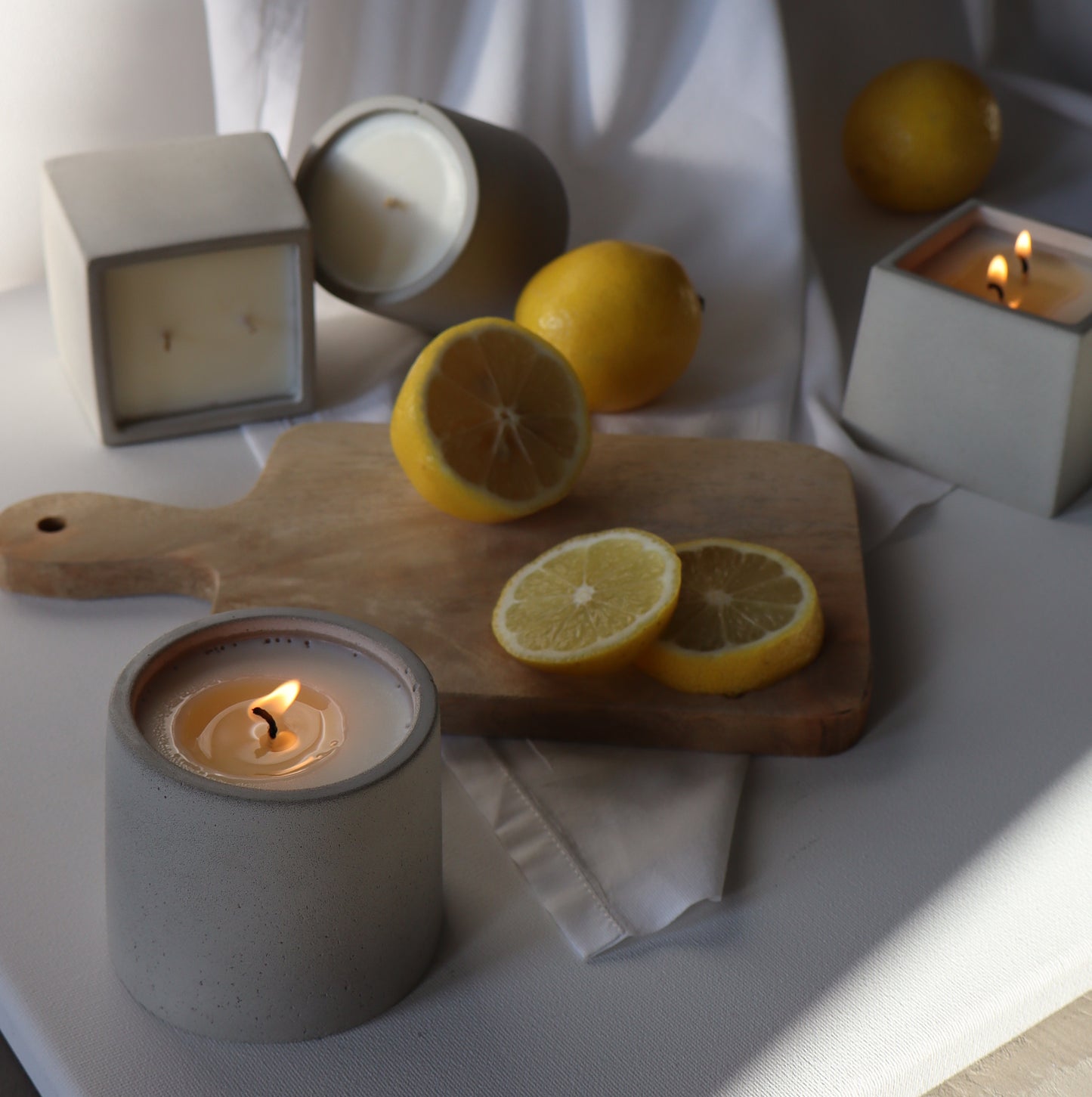 Lemon Grove | concrete candle