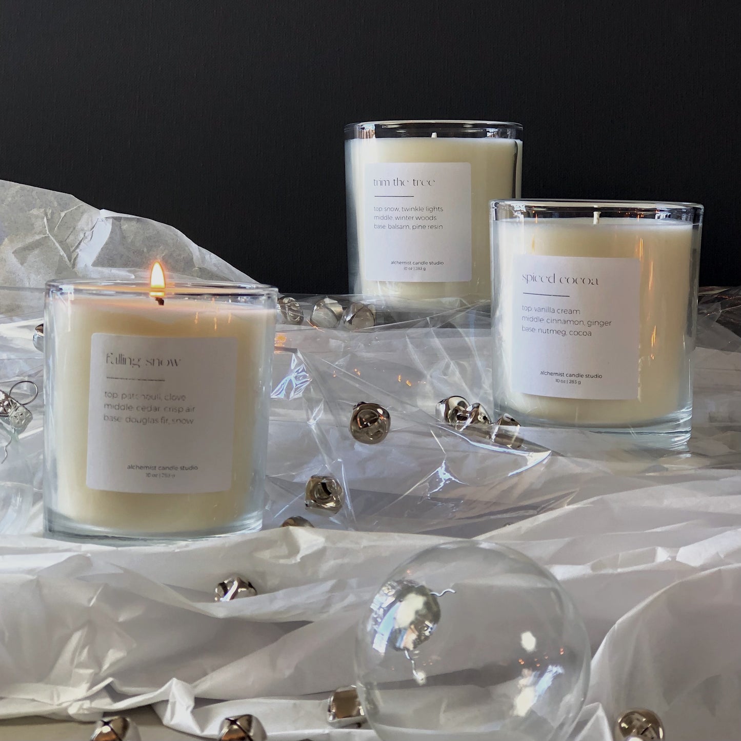 Ski Chalet | glass candle