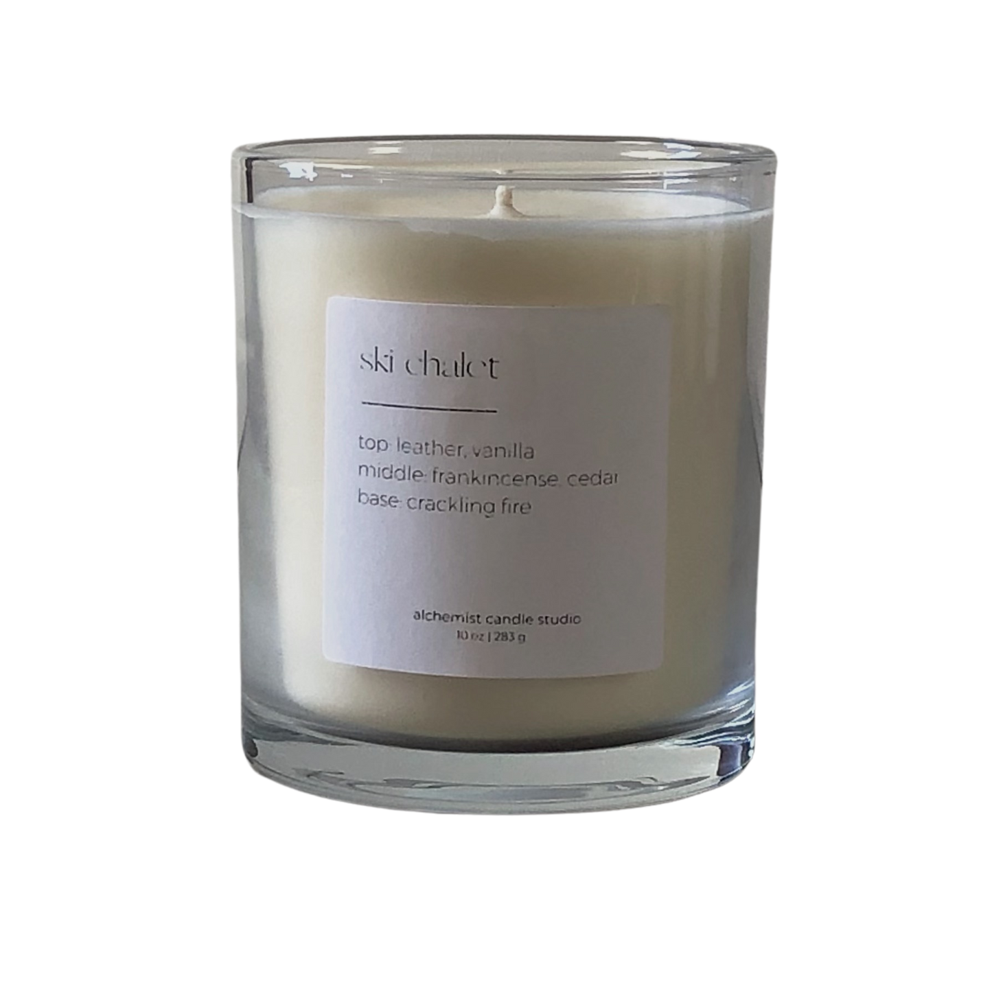 Ski Chalet | glass candle