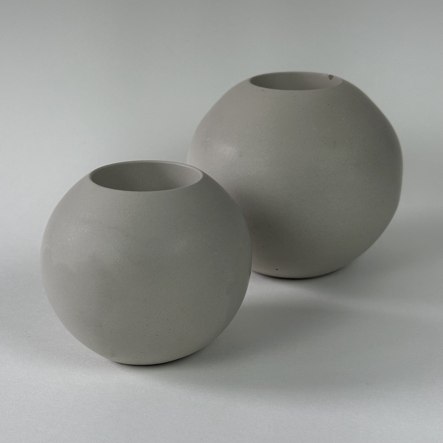 Set of Concrete Tea Light Spheres