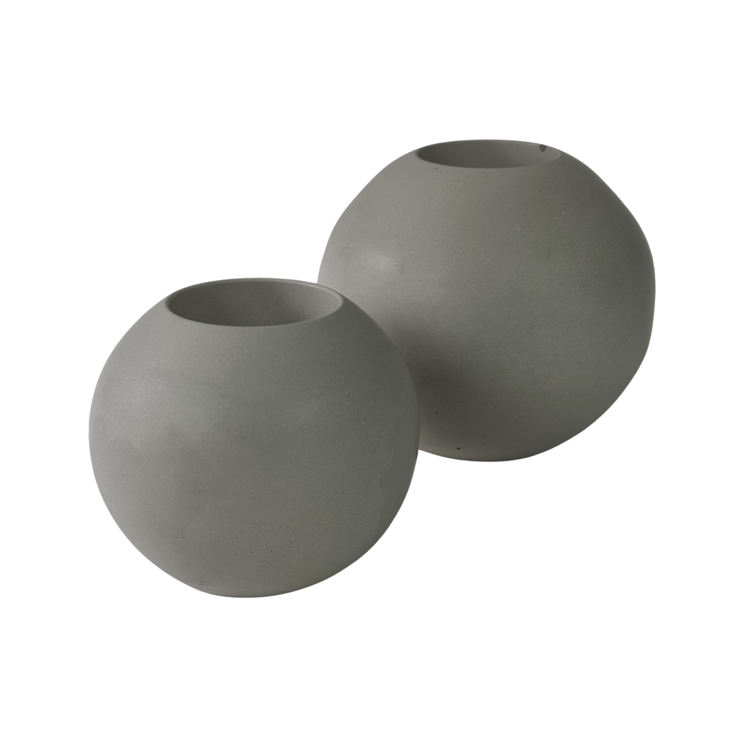 Set of Concrete Tea Light Spheres
