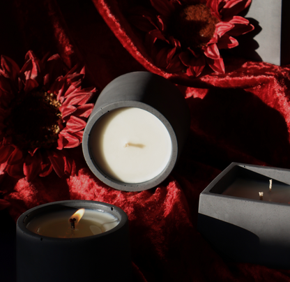 Leather Jacket | concrete candle