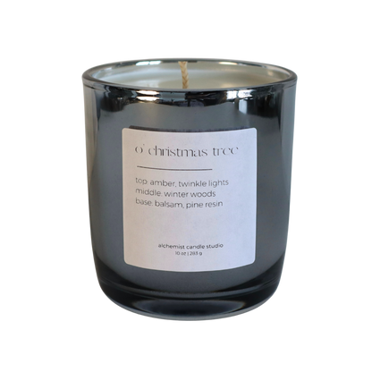 O' Christmas Tree | metallic glass candle