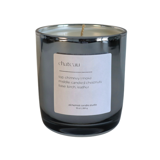 Chateau | metallic glass candle