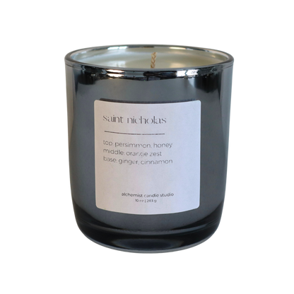 Saint Nicholas | metallic glass candle