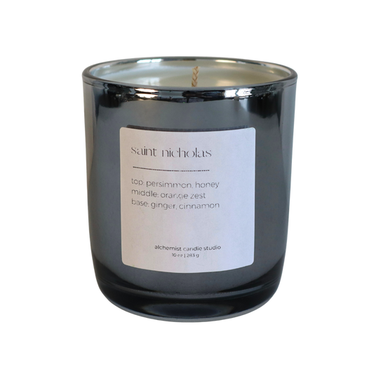 Saint Nicholas | metallic glass candle