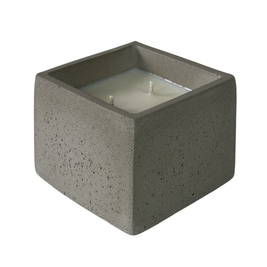 Lost in the Stacks | concrete candle