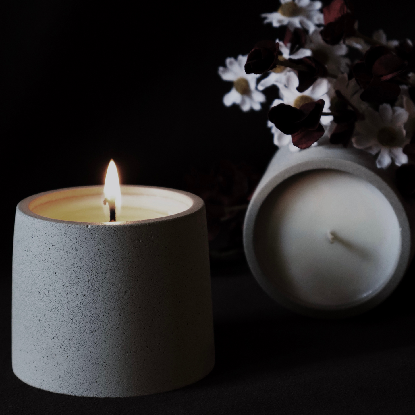 Clouds of Lavender | concrete candle