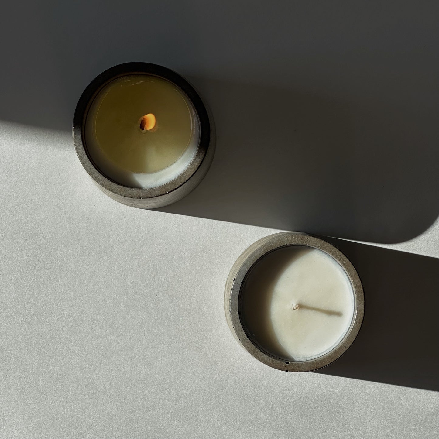 Gingered Amber | concrete candle