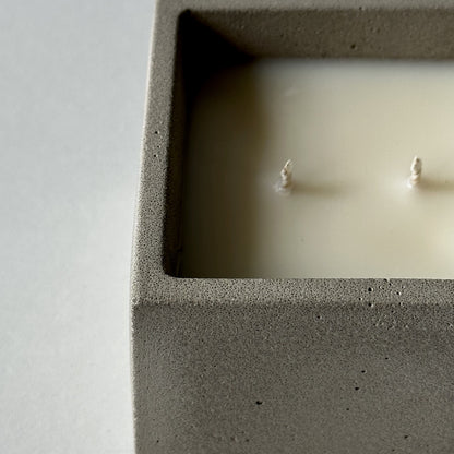 Geranium + Incense | concrete candle