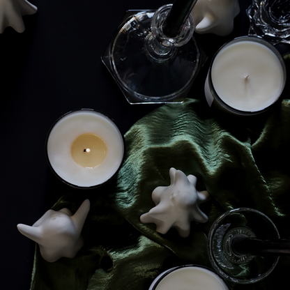 All Hallows' Eve | glass candle