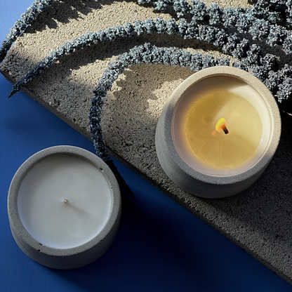 Matcha Mallow | concrete candle