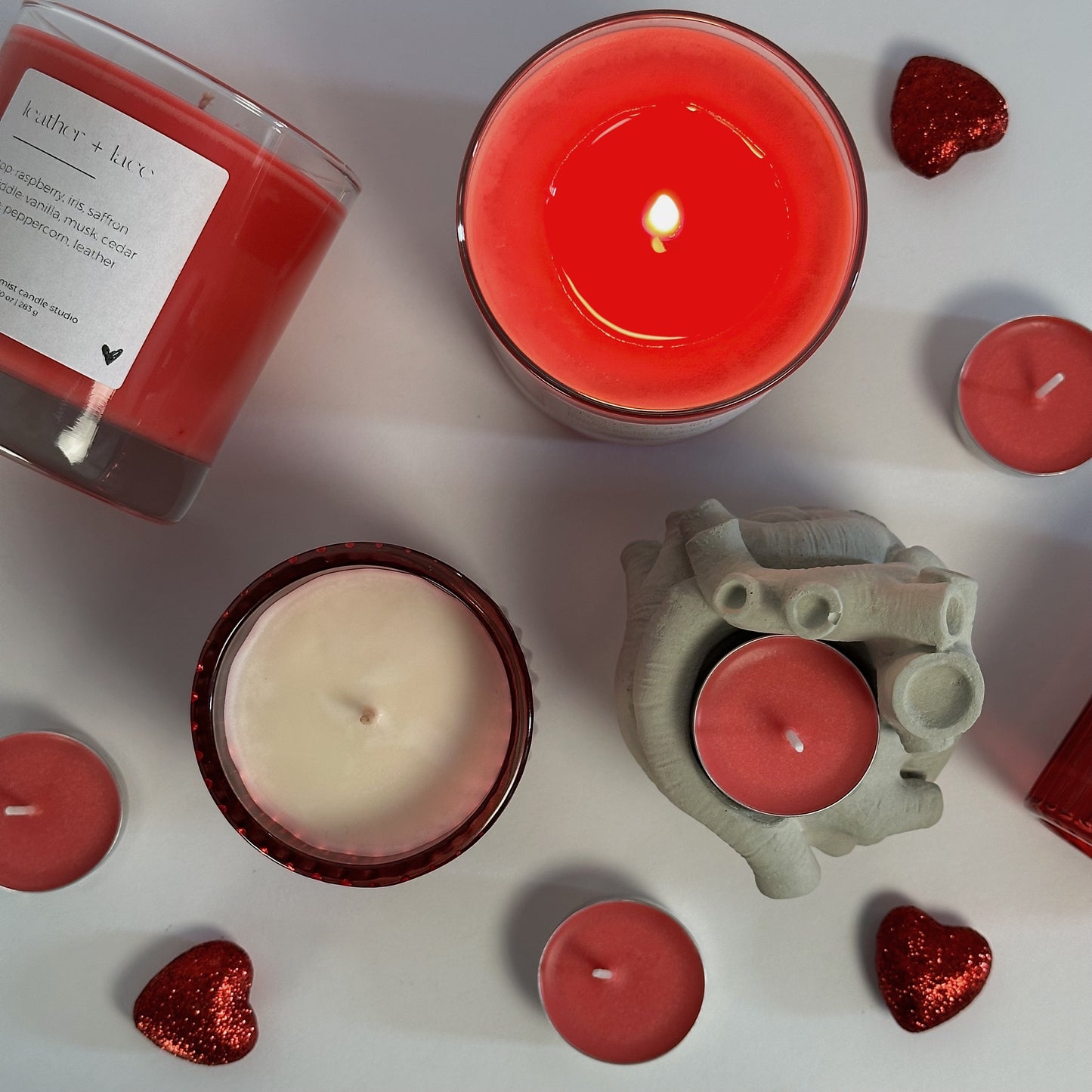 Saint Valentine | glass candle