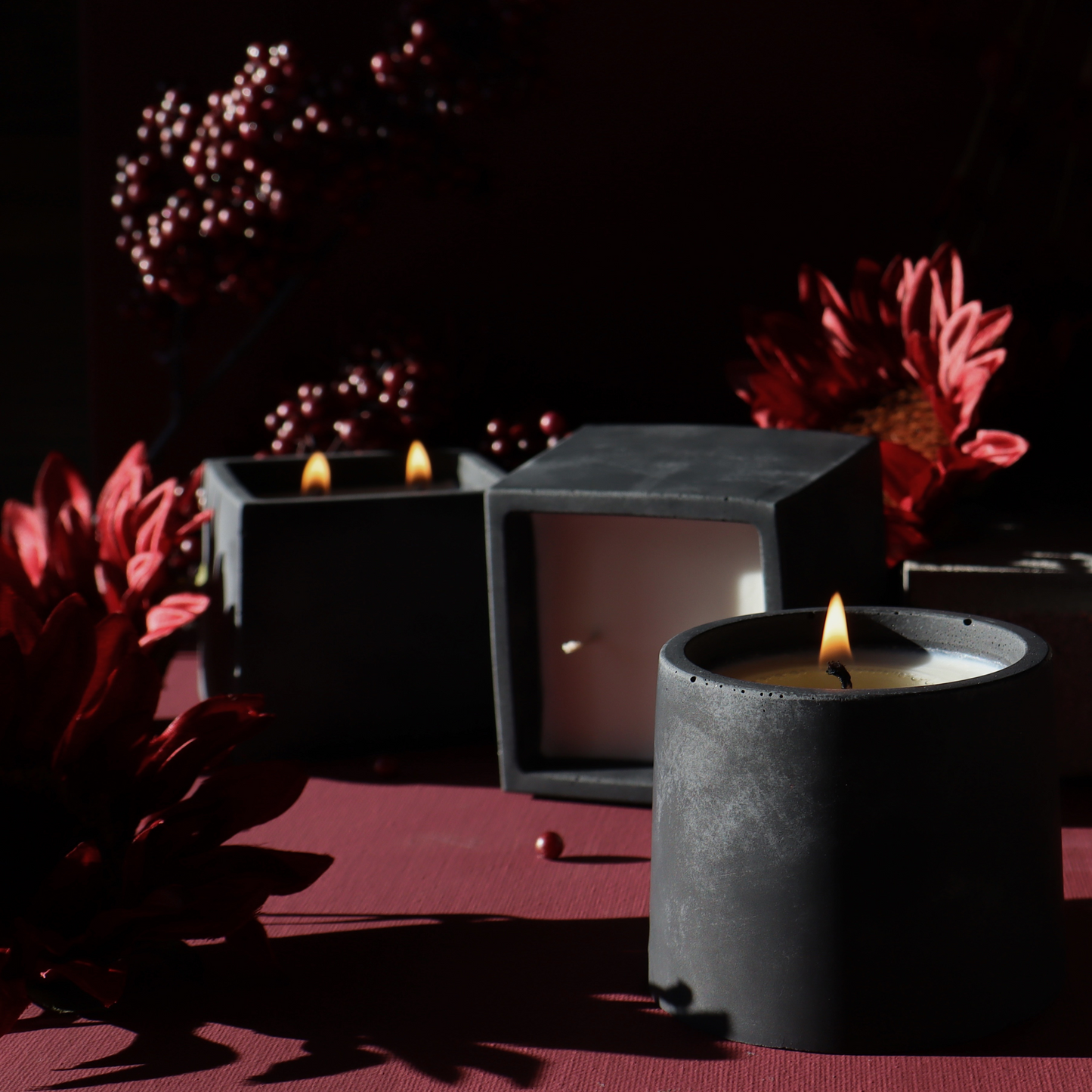 Autumn Woods | concrete candle