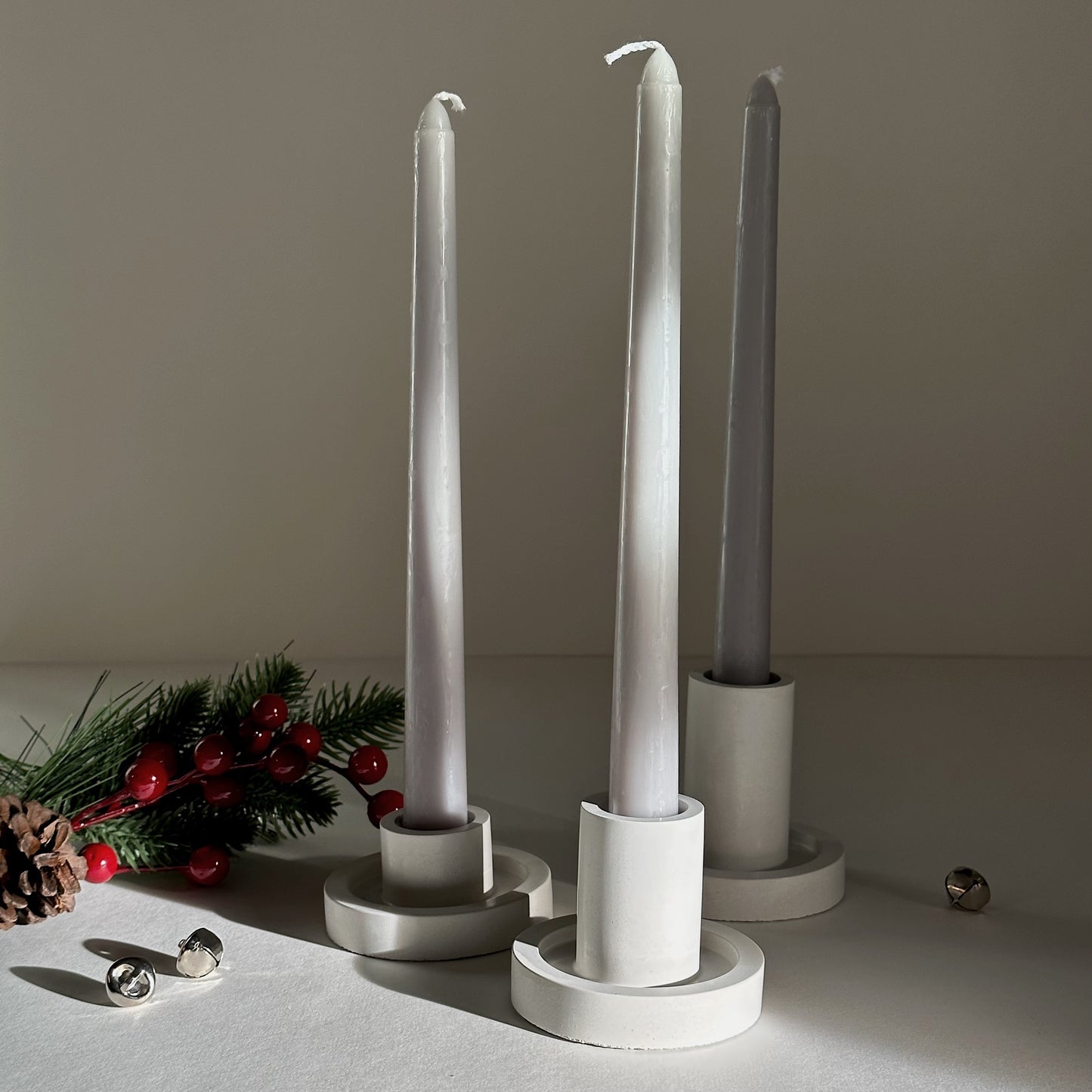 Set of Concrete Candle Holders