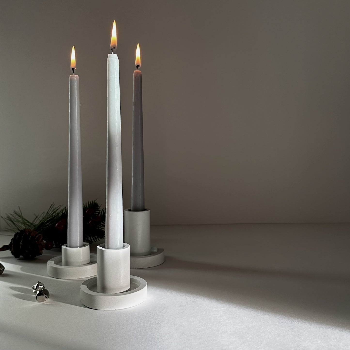 Set of Concrete Candle Holders