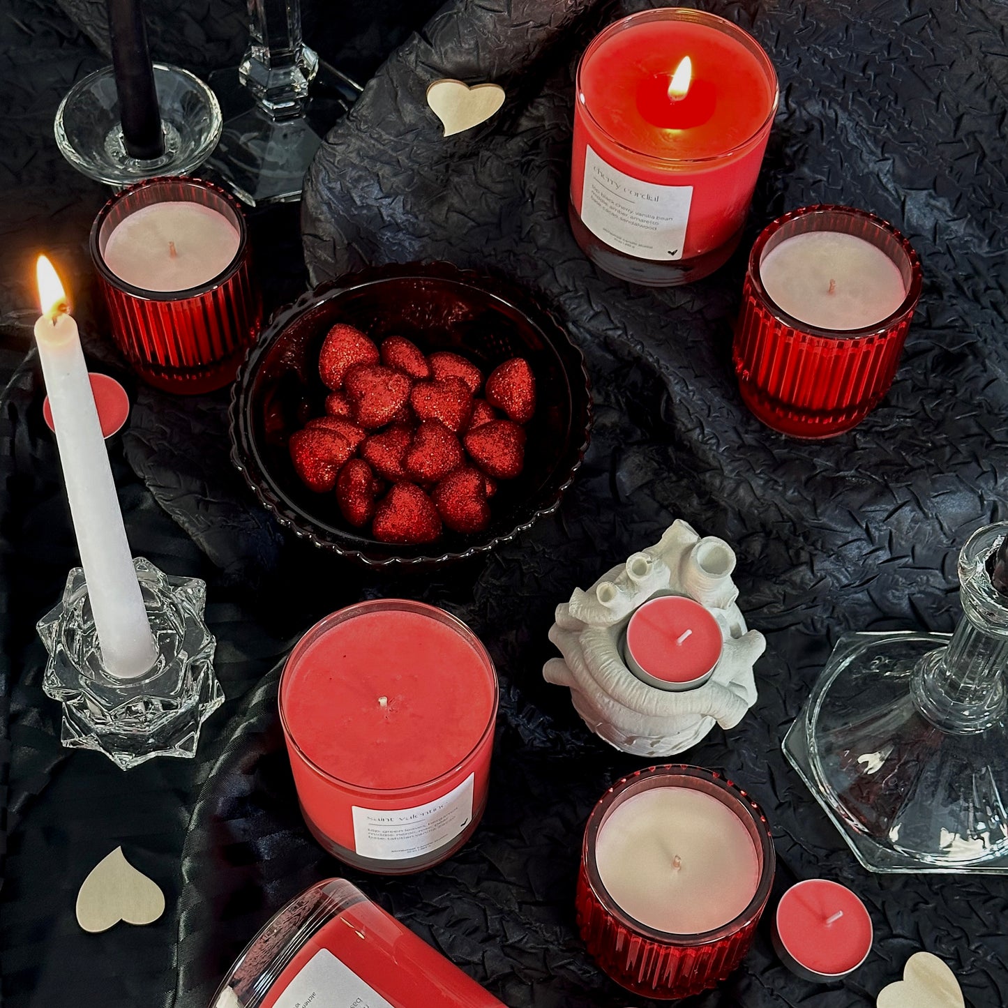 Saint Valentine | glass candle