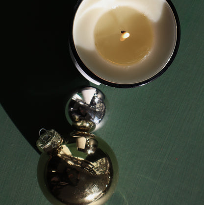 Frosted Rose | metallic glass candle