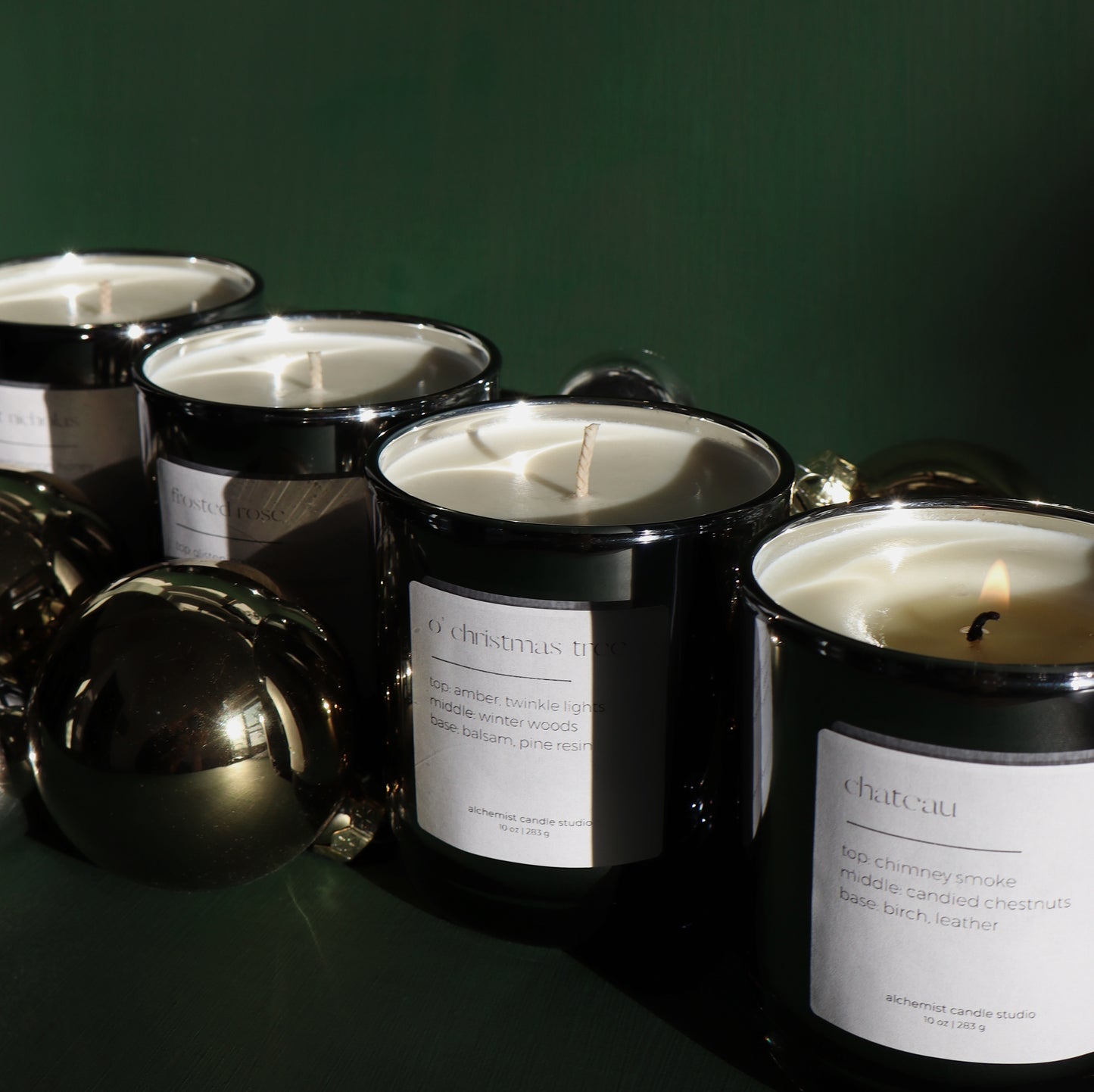 O' Christmas Tree | metallic glass candle