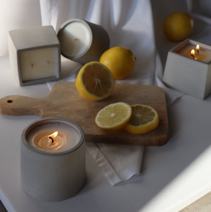 Lemon Grove | concrete candle