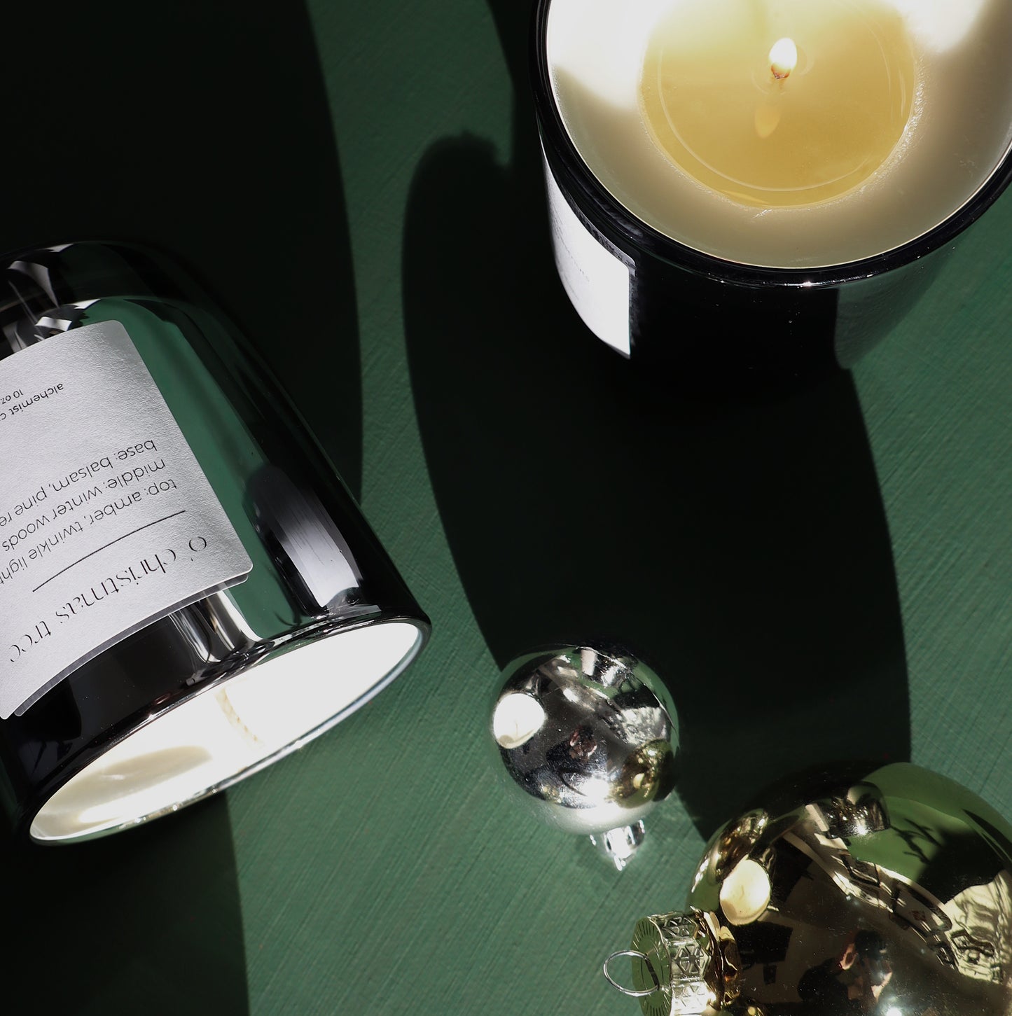 O' Christmas Tree | metallic glass candle