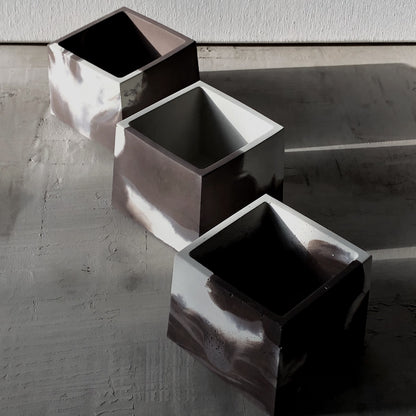 Marbleized Square Votive