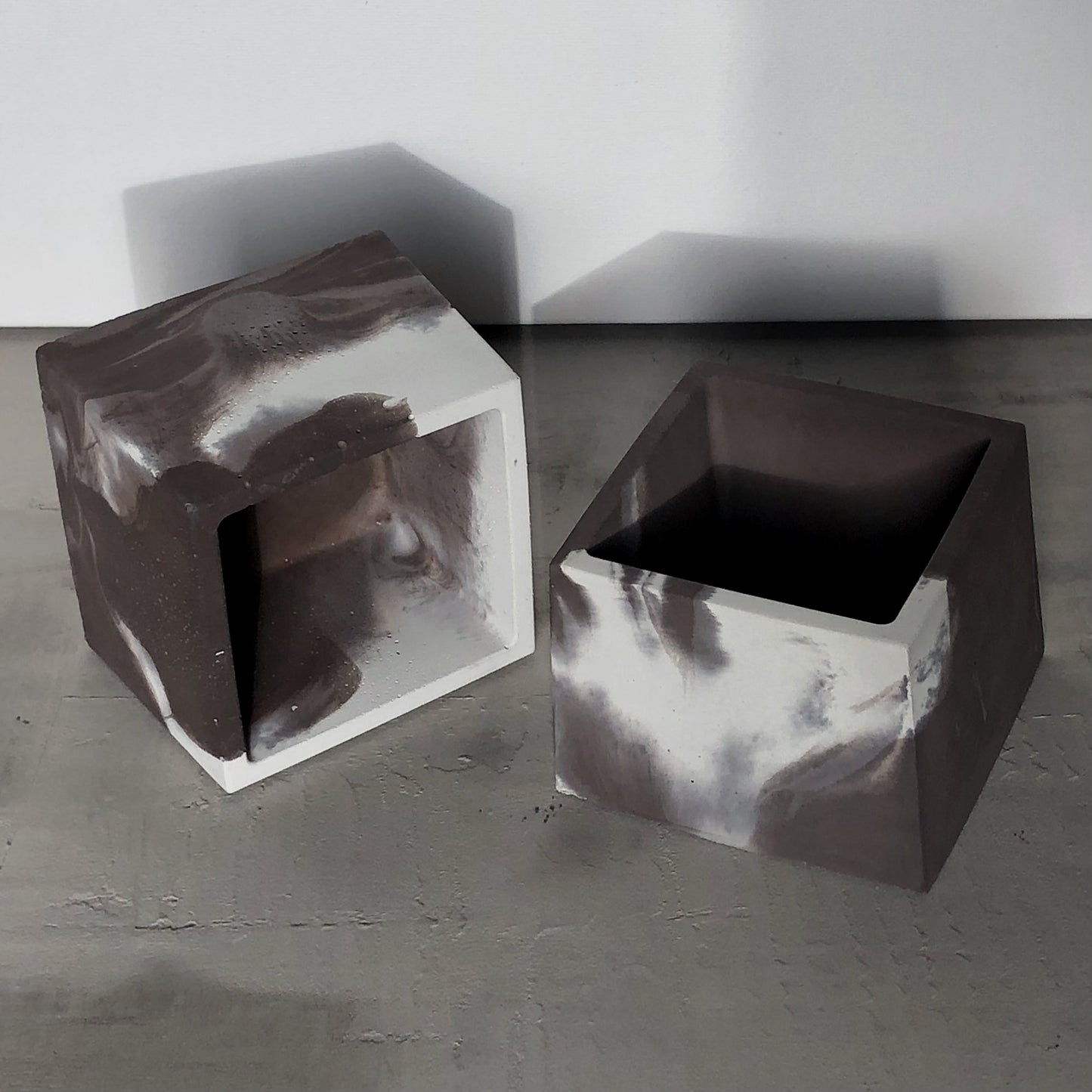 Marbleized Square Votive