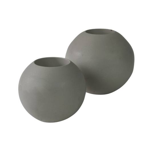 Set of Concrete Tea Light Spheres